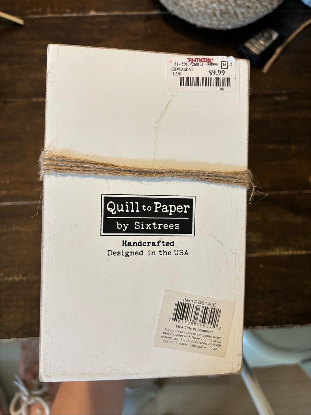 Quill to Paper by Sixtrees Handcrafted White Home Party Decoration - Picture 3 of 3